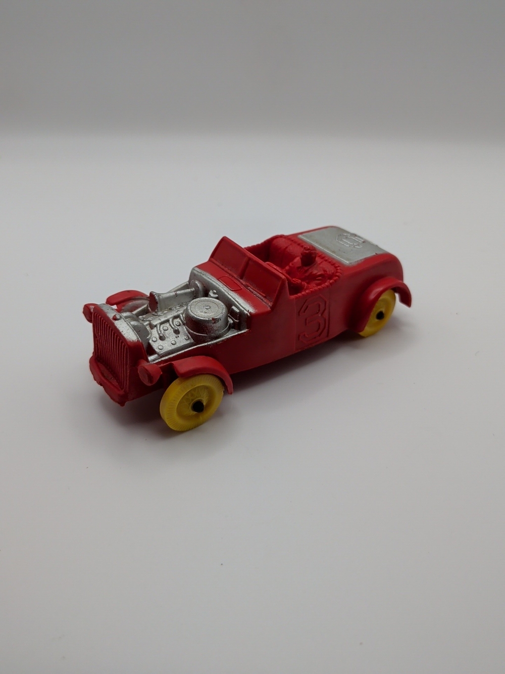 Vintage 1950s Auburn Rubber Car Hot Rod #9 No. 512 - 4” Long (F)